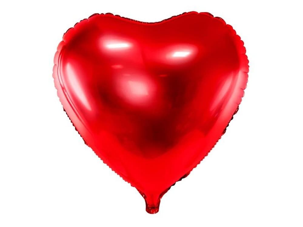 Balon foliowy Serce czerwony 45 cm PartyDeco