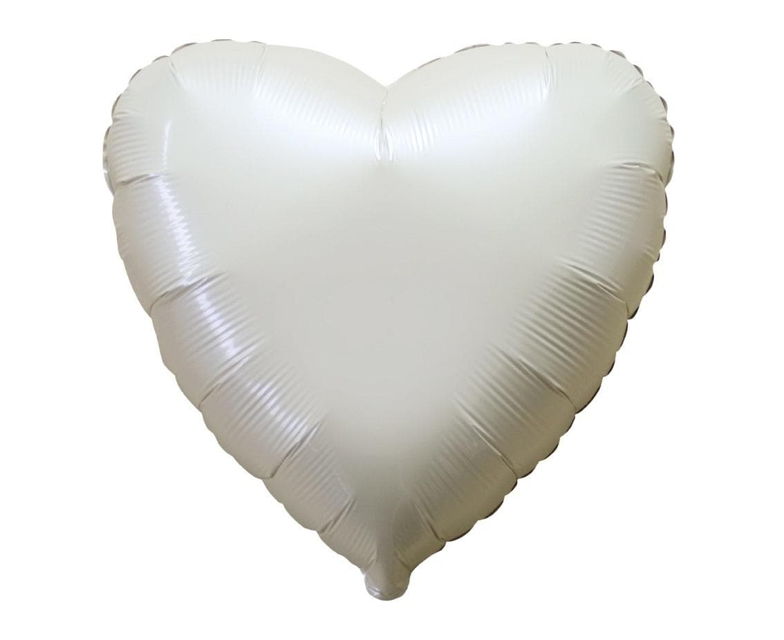 Balon foliowy Serce satynowe kremowe 45 cm