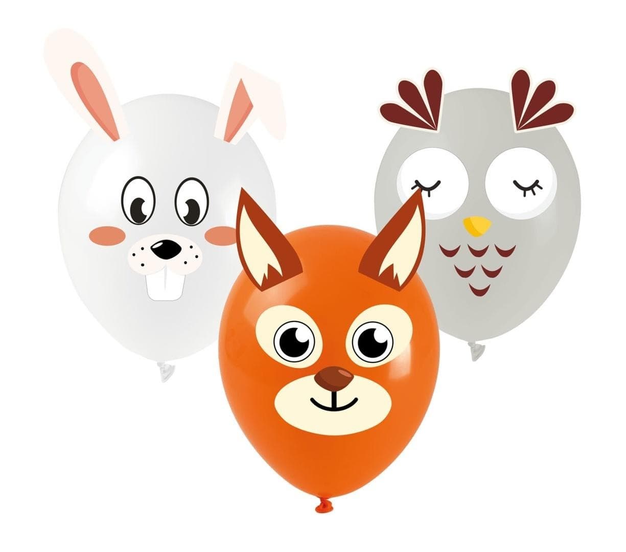 Balony Leśne zwierzątka do samodzielnego wykonania 5 sztuk