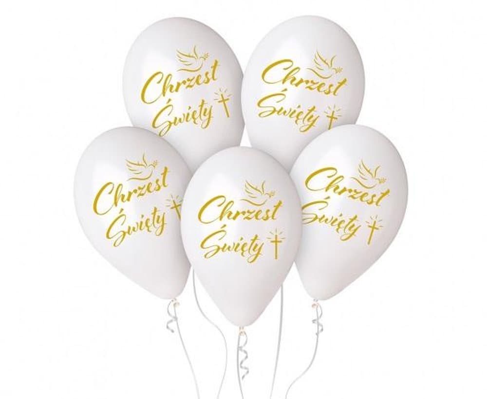 Balony na Chrzest 33 cm 5 sztuk