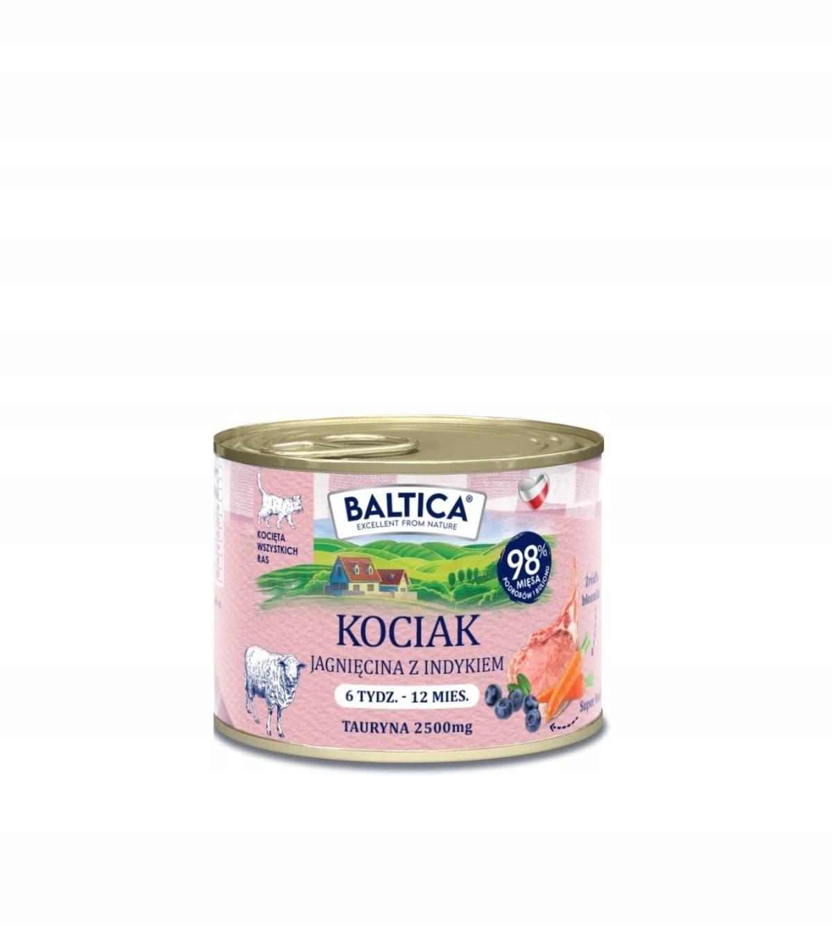 Baltica Smaki Regionów Karma dla kociąt Jagnięcina z indykiem 185 g