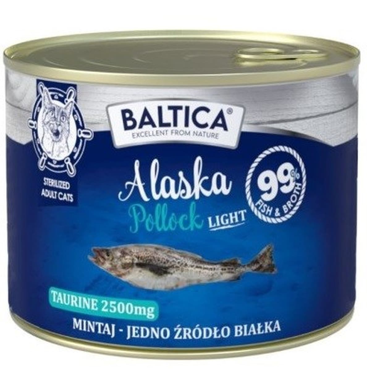 Baltica Smaki Regionów Karma dla kota dorosłego Alaska Pollock Mintaj Light 185g