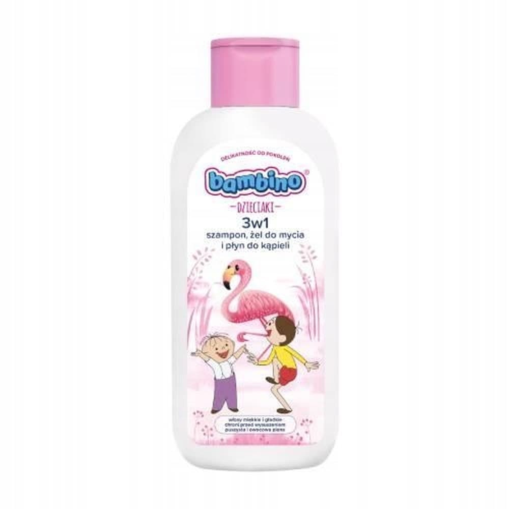 Bambino Żel Płyn Szampon 3w1 Dzieciaki Flaming dla dzieci 400 ml