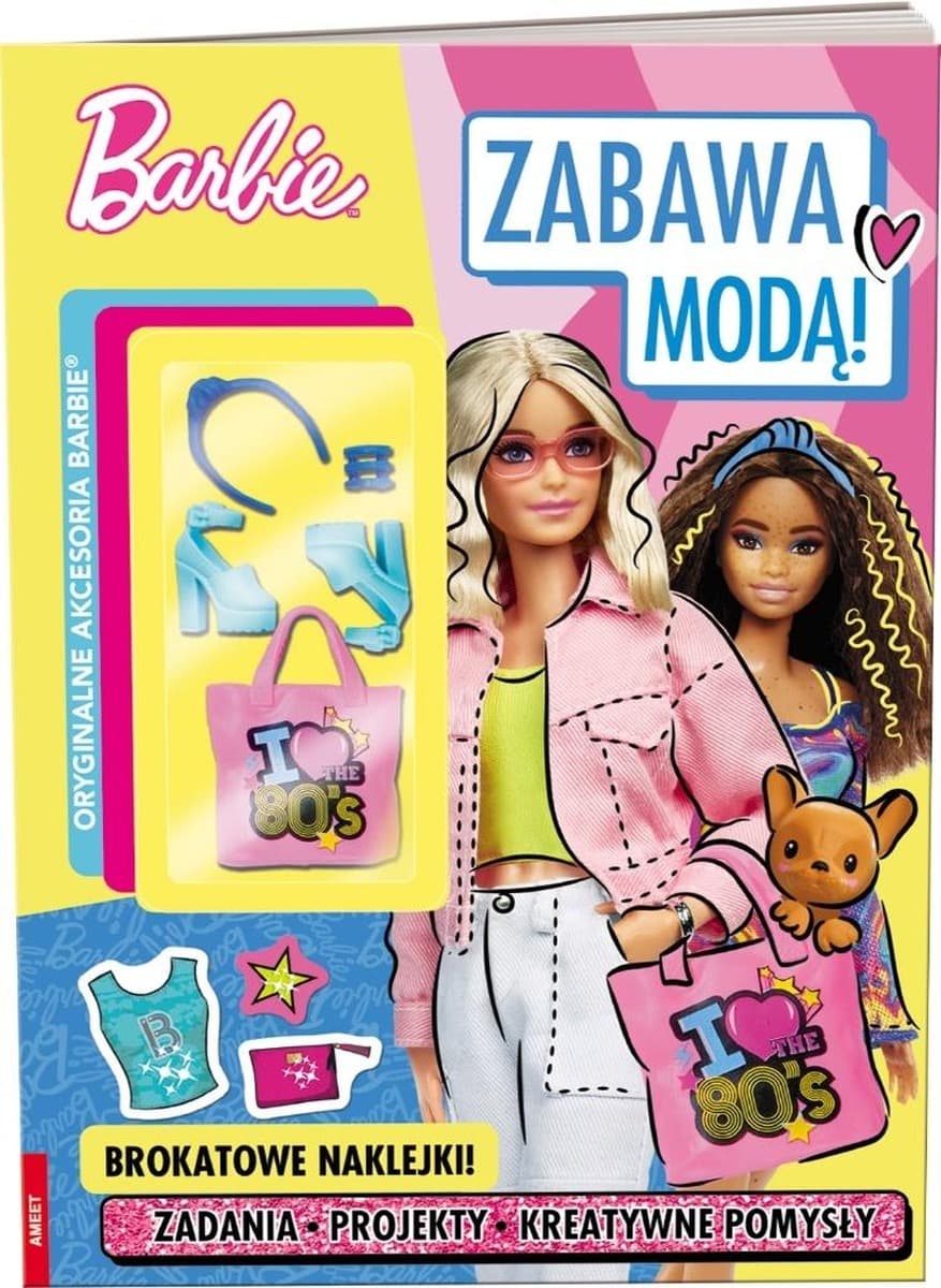 Barbie Zabawa Modą Książka z zadaniami i naklejkami Ameet