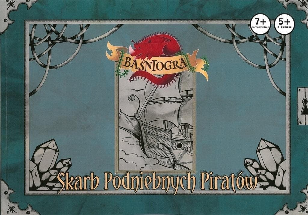 Baśniogra: Skarb Podniebnych Piratów - Interaktywna książka z kostką dla dzieci 6-10 lat