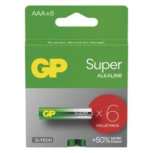 Bateria alkaliczna GP Super G-Tech AAA LR03 6 szt.