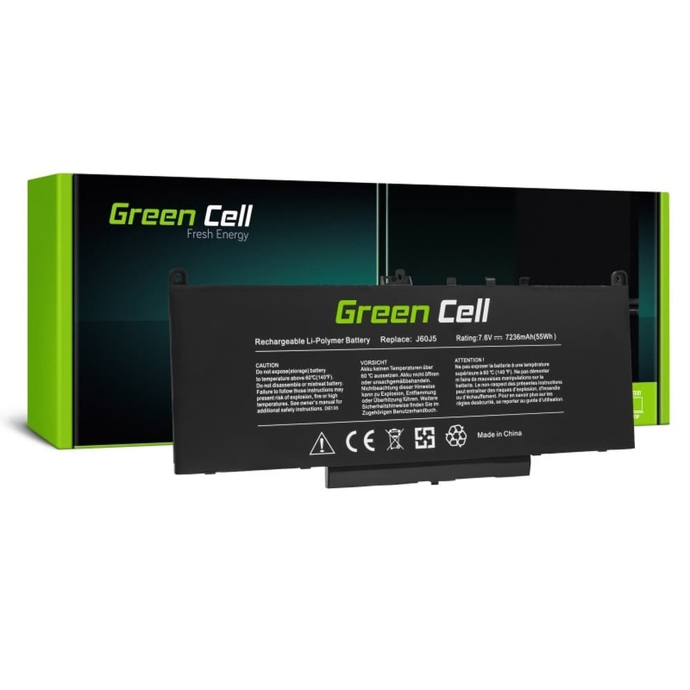 Bateria Green Cell DE135 do laptopa Dell Latitude E7270 E7470 5800mAh 7.6V