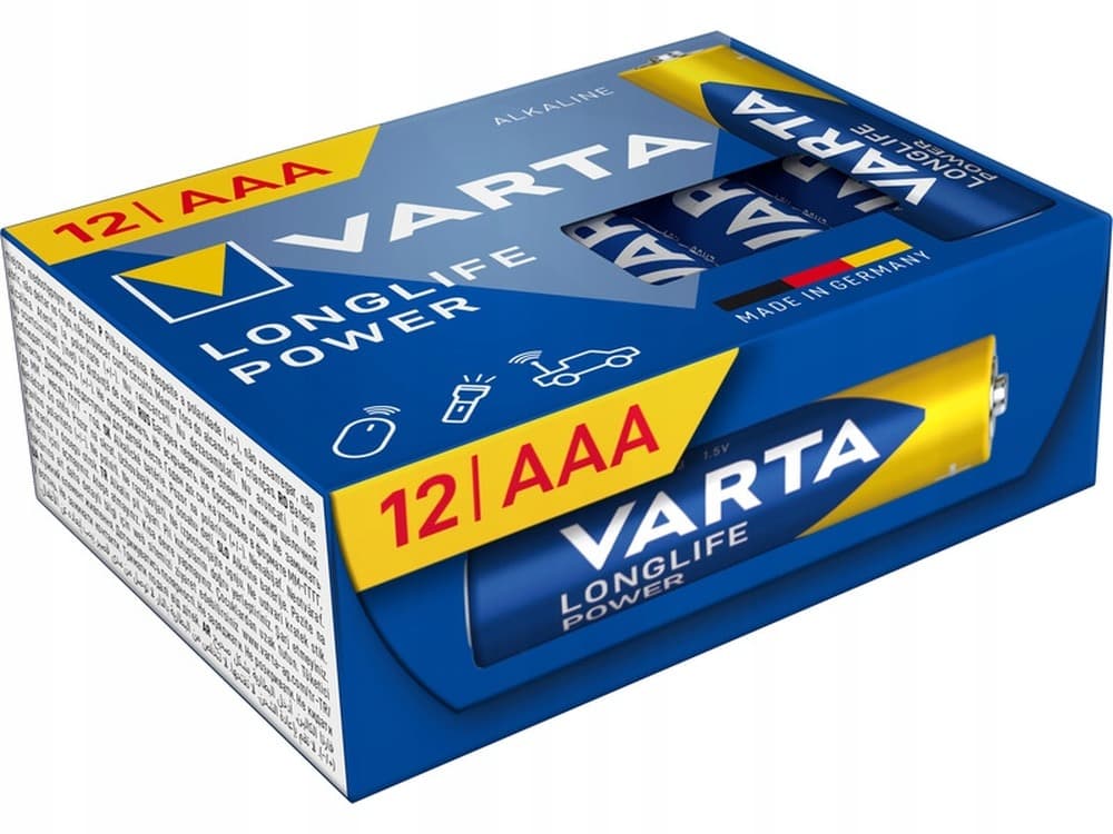 Baterie VARTA Longlife Power AAA 12-pak CUBE