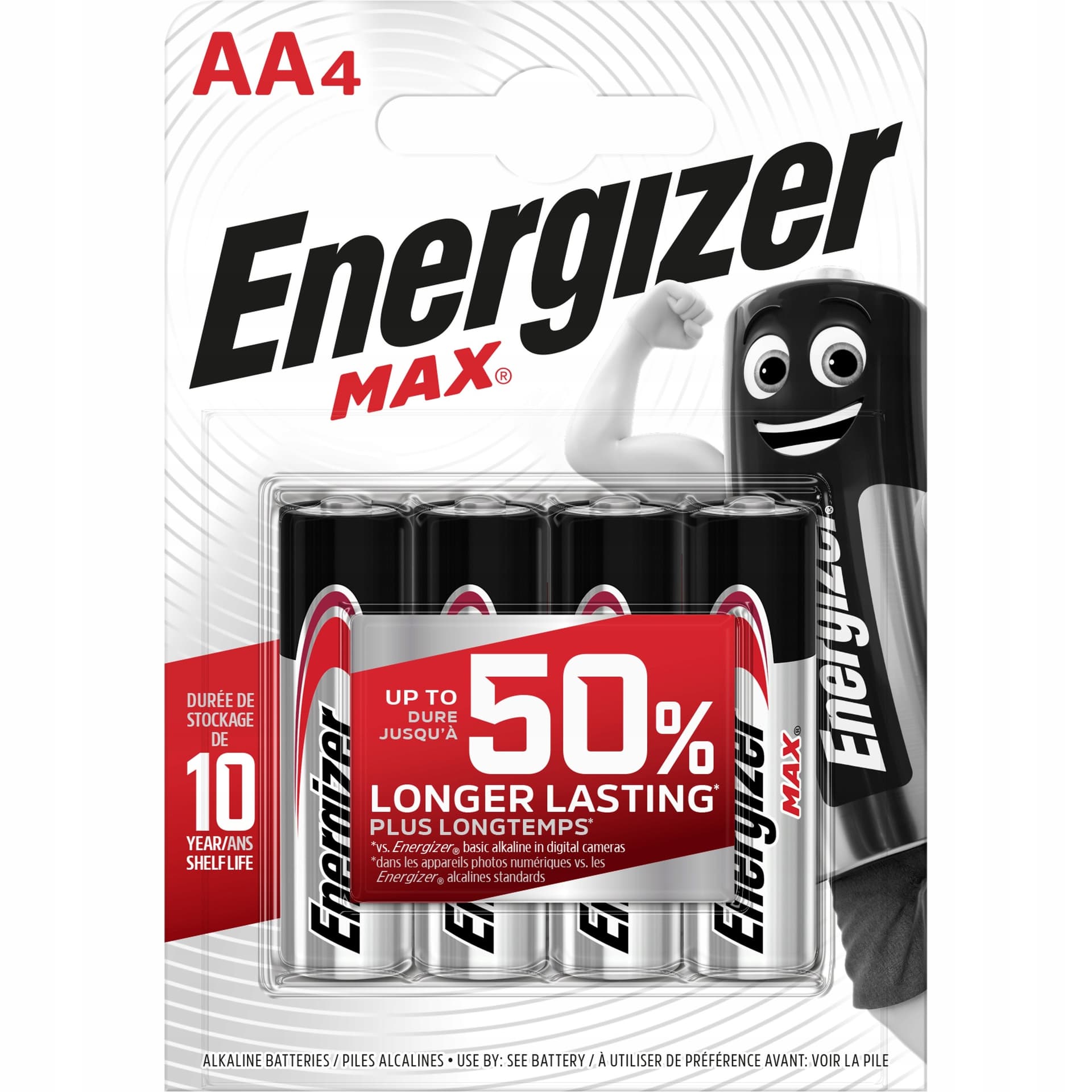 Energizer Baterie alkaliczne AA LR6 4 sztuki Max