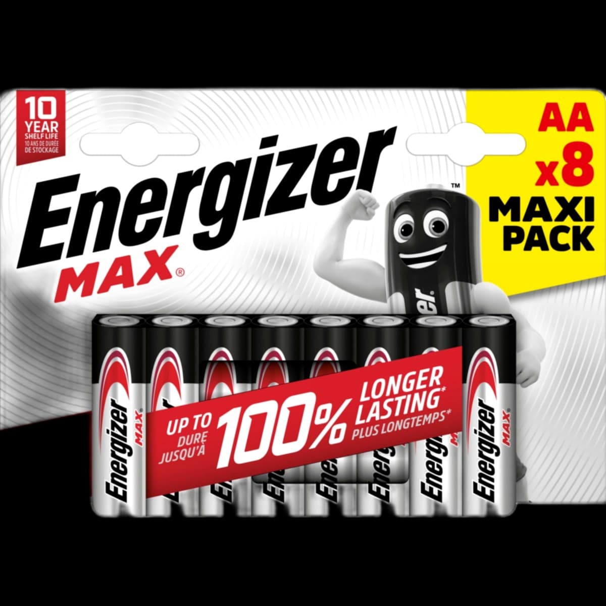 Baterie alkaliczne Energizer Max AA 8 sztuk