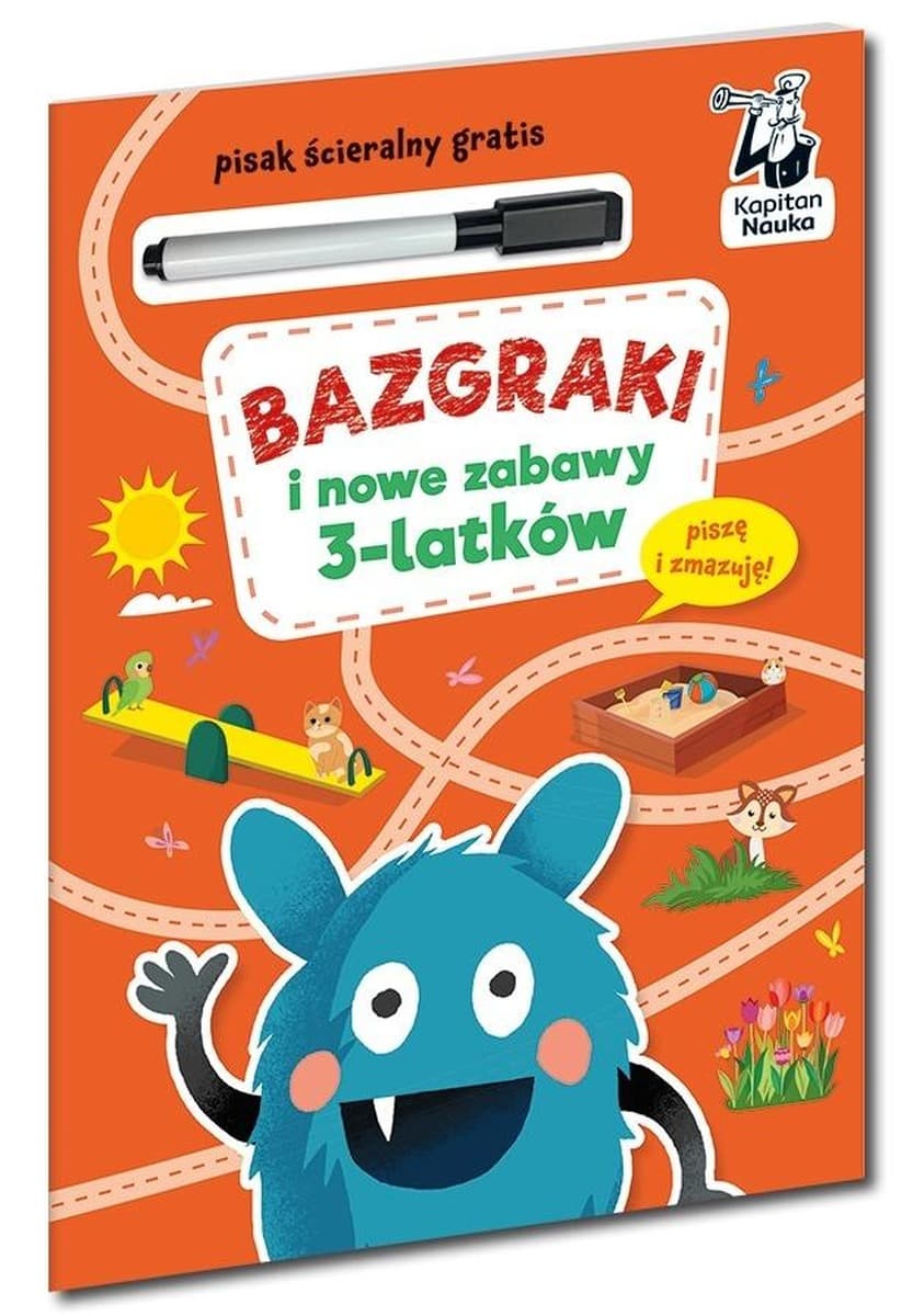 Bazgraki i nowe zabawy dla 3-latków od Kapitan Nauka