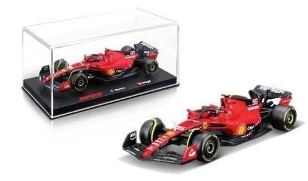 BBURAGO Model Ferrari Racing 2023 #55 Sainz Skala 1:43