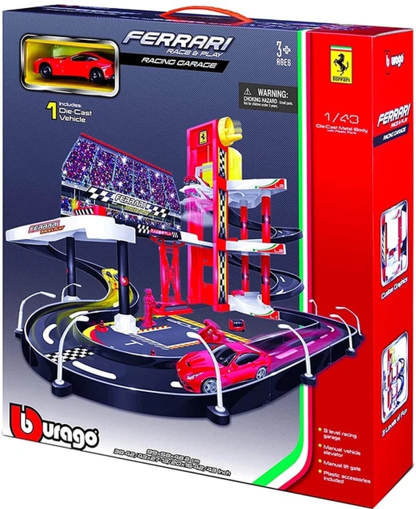 Bburago1:43 Tor wyścigowy Ferrari Racing Garage 18-30197