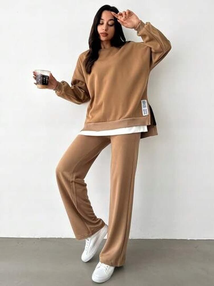 Blue Seven Bluza damska ze ściągaczem beżowa L