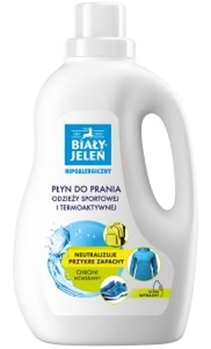 Biała odzież sportowa do prania 1,5 l