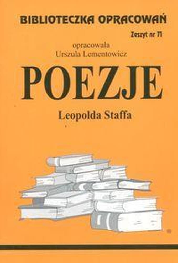 Biblios - Opracowanie poezji Leopolda Staffa dla uczniów i nauczycieli