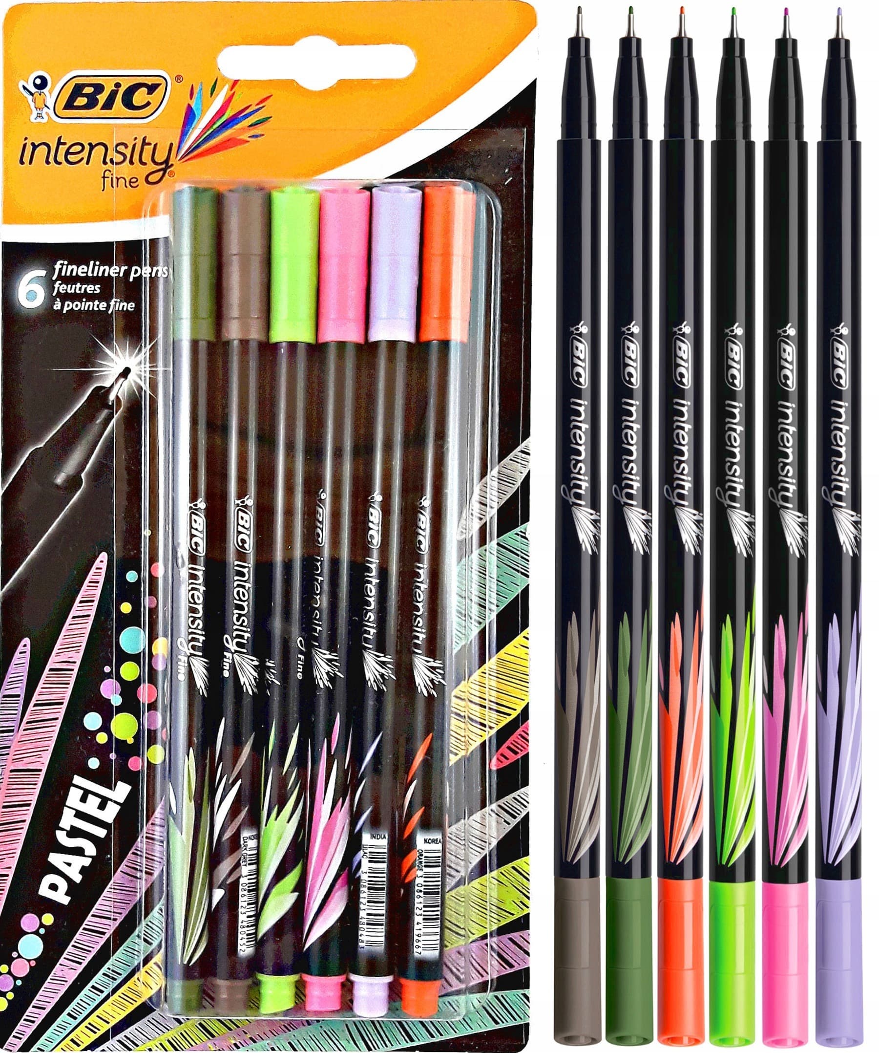 BIC Intensity Fine cienkopisy 6 kolorów