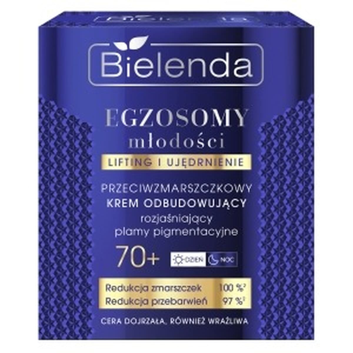Bielenda Egzosomy Młodości Krem Przeciwzmarszczkowy Odbudowujący 70+ 50 ml