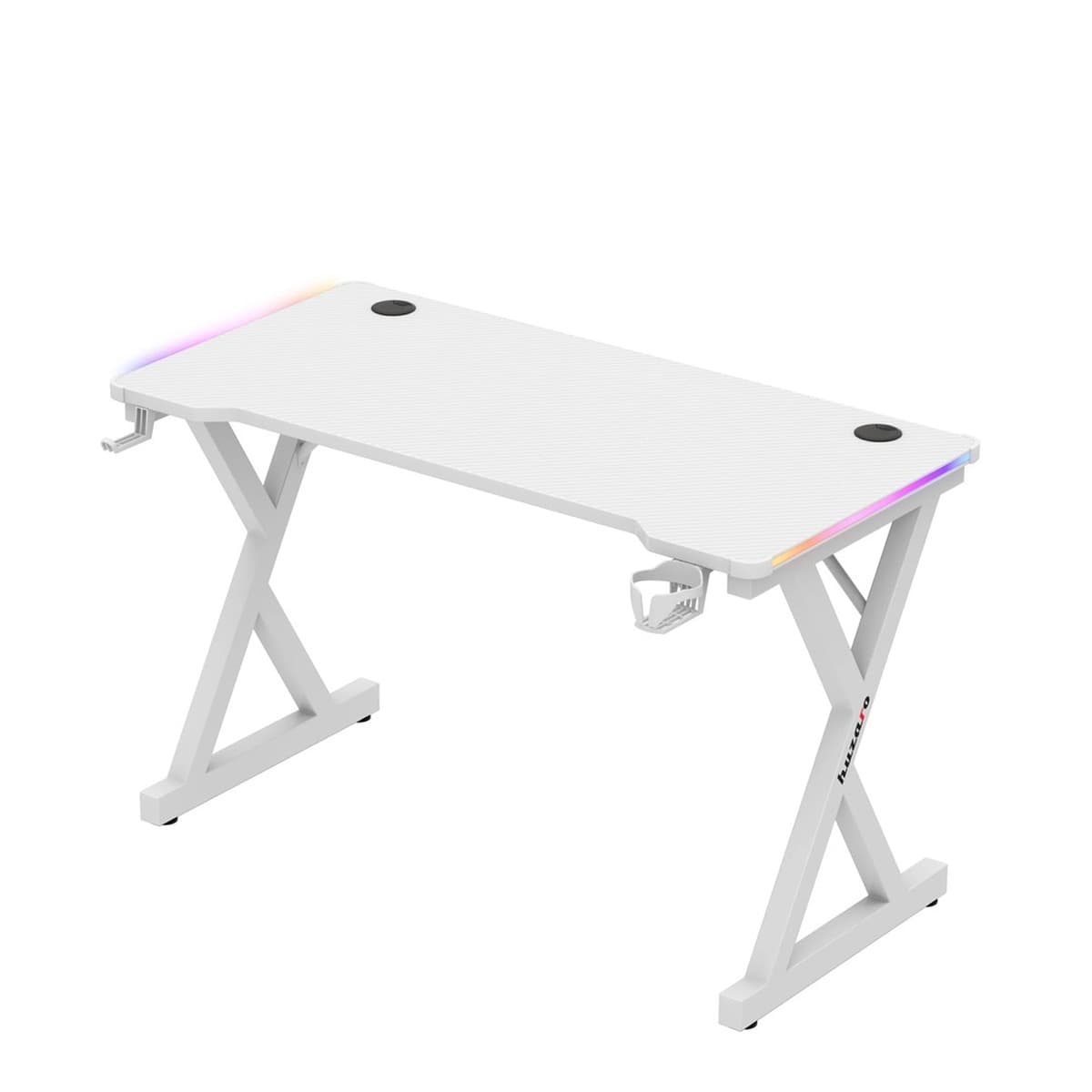 Biurko gamingowe Huzaro Hero 2.3 RGB białe