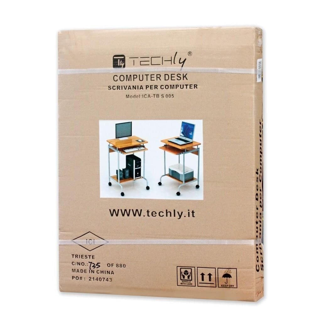 Biurko komputerowe Techly małe 600x450 na kółkach
