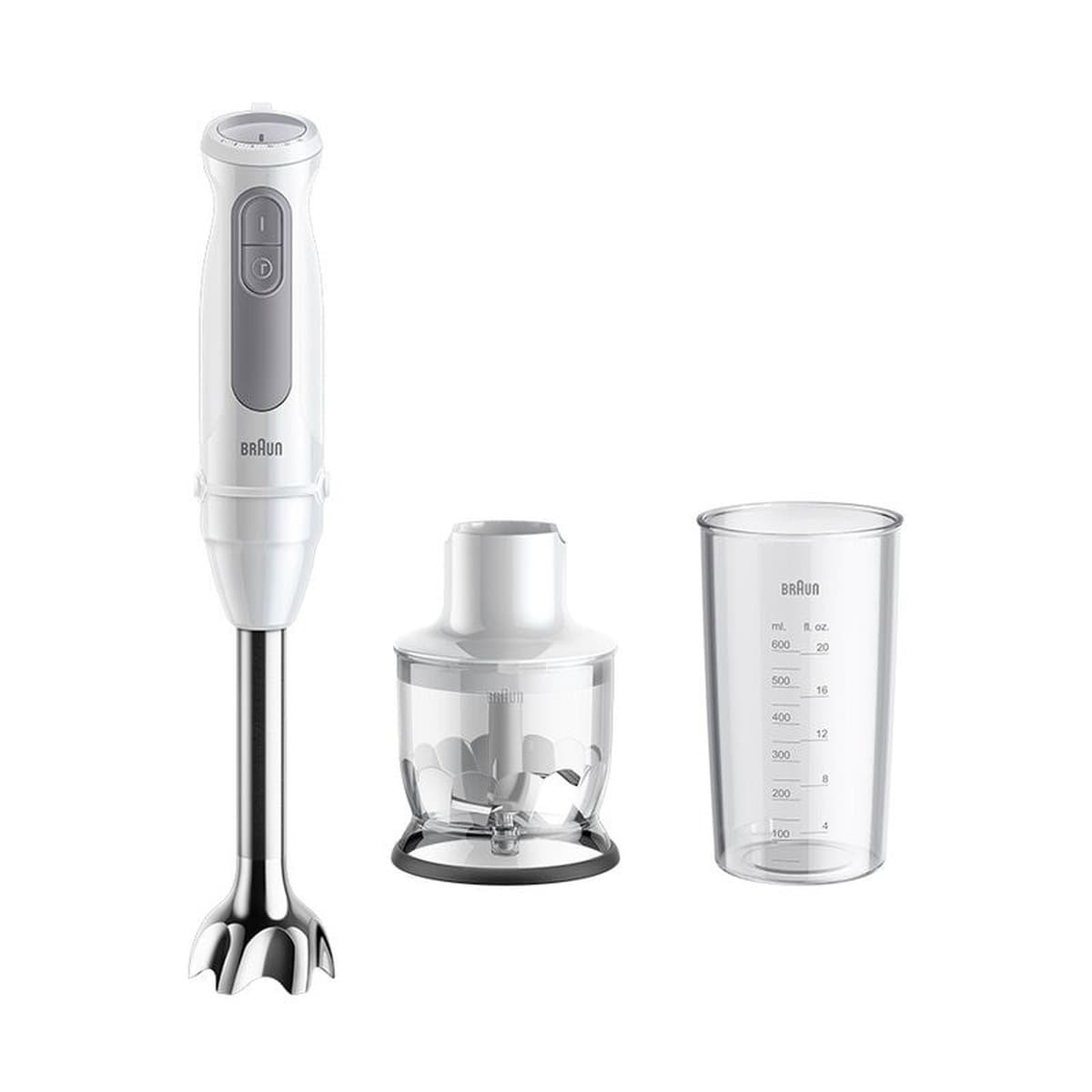 Blender ręczny MultiQuick 5 z technologią SmartSpeed 1000 W biały