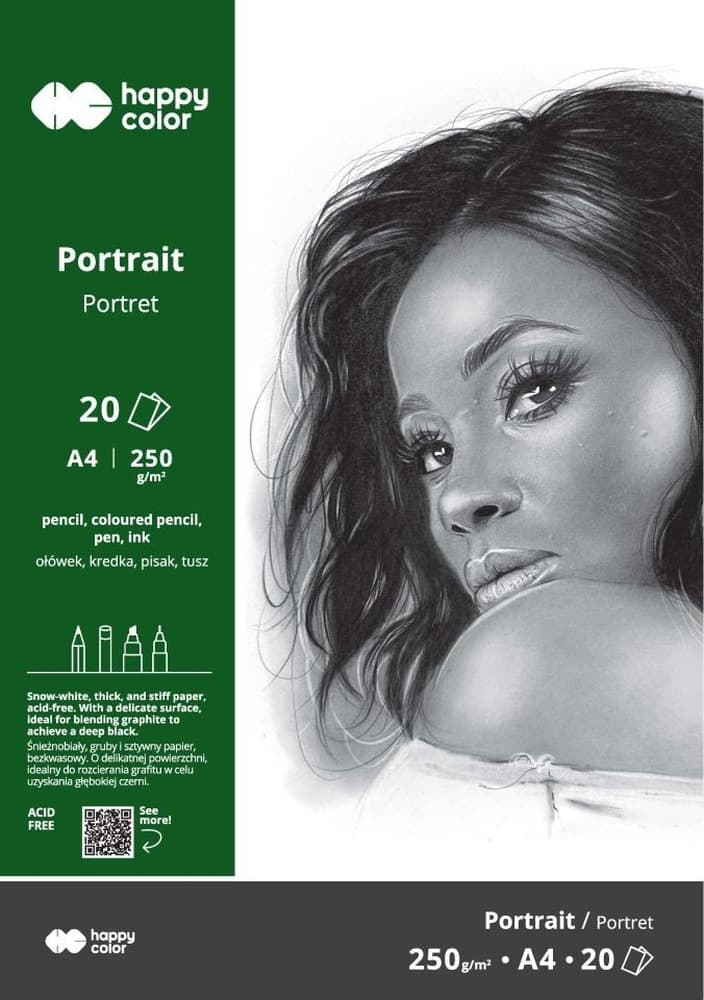 Blok Portret A4 250g.20ark. Happy Color