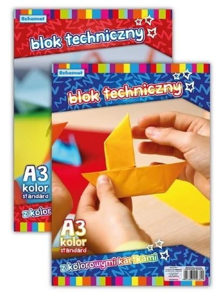 Blok Rysunkowy A3 10 kartek 160g Kolorowy