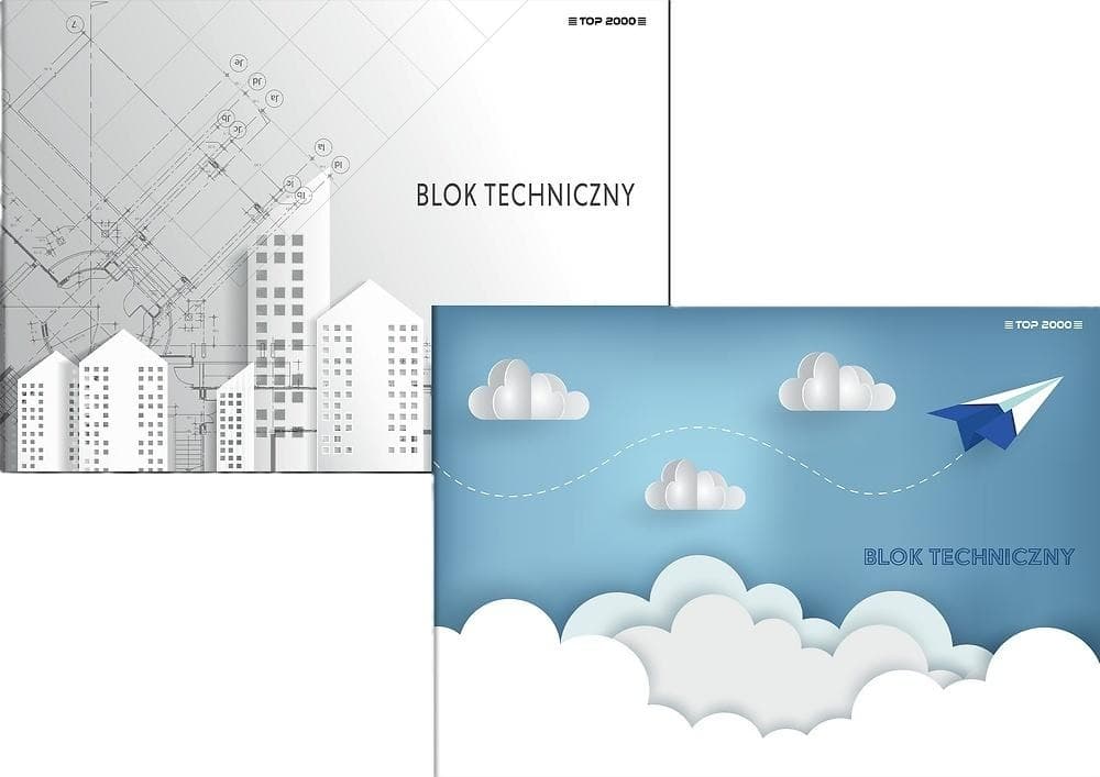Blok techniczny A4 10 kartek, biały, Top-2000 Creatinio