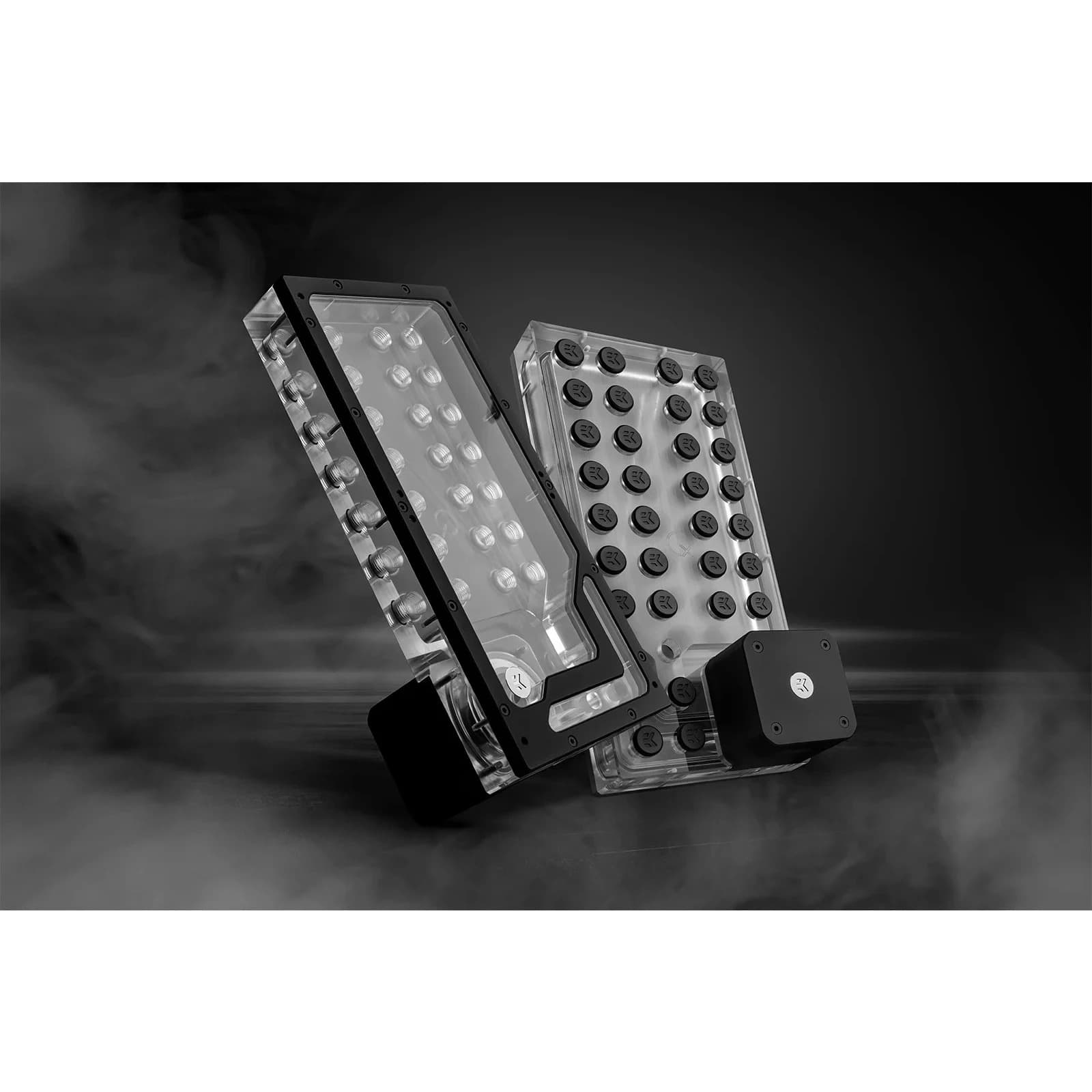 EK Water Blocks Blok wodny EK-QuantumX Loophole Distroplate D5 PWM czarny do systemów chłodzenia komputerów