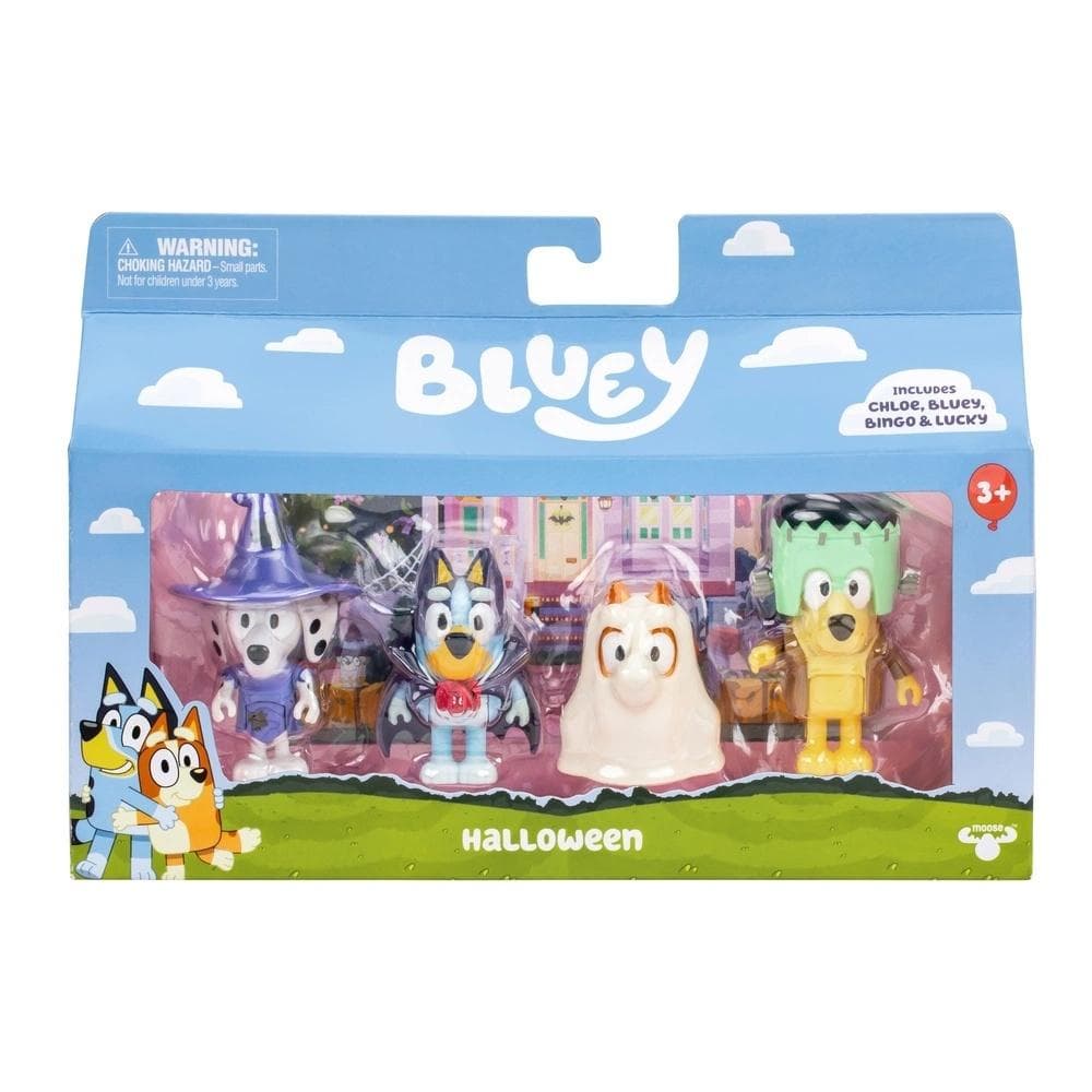 Figurki Bluey Bal Przebierańców 4 sztuki
