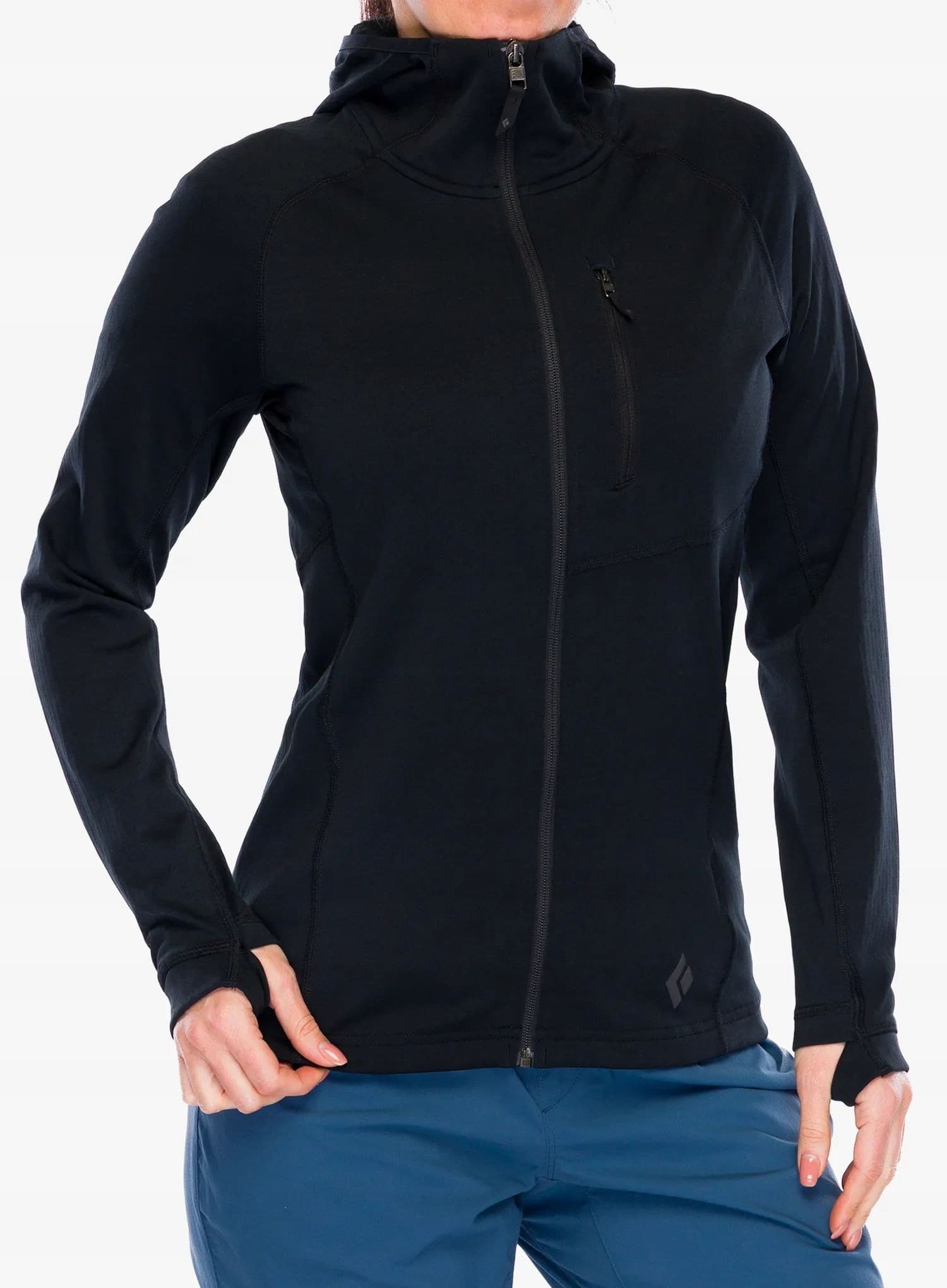 Bluza damska Black Diamond Coefficient Fleece Hoody - dark patina, rozmiar S