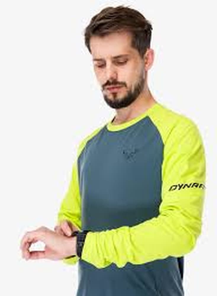 Bluza do biegania Dynafit Ultra S-Tech L/S Tee - ultra yellow