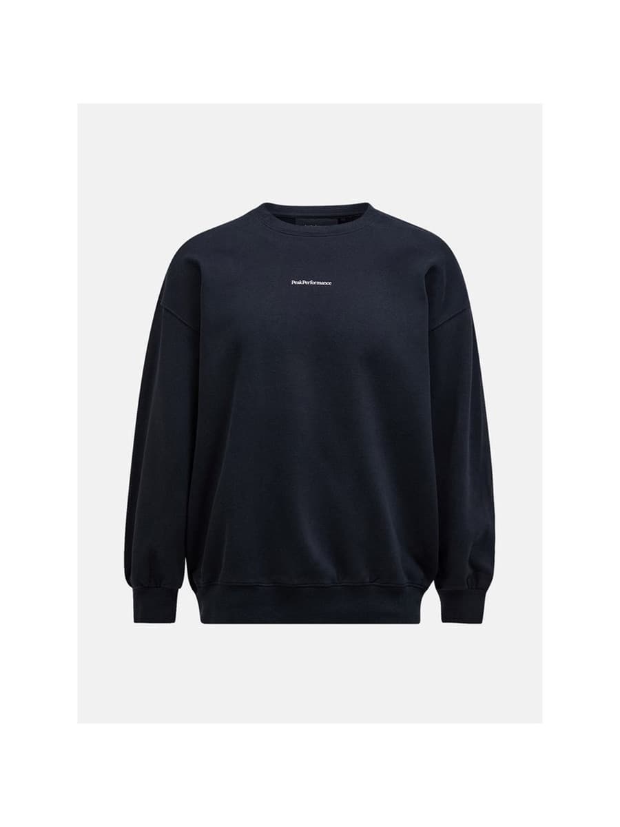 Bluza męska Peak Performance M Original Terry Crew czarna - rozmiar XL