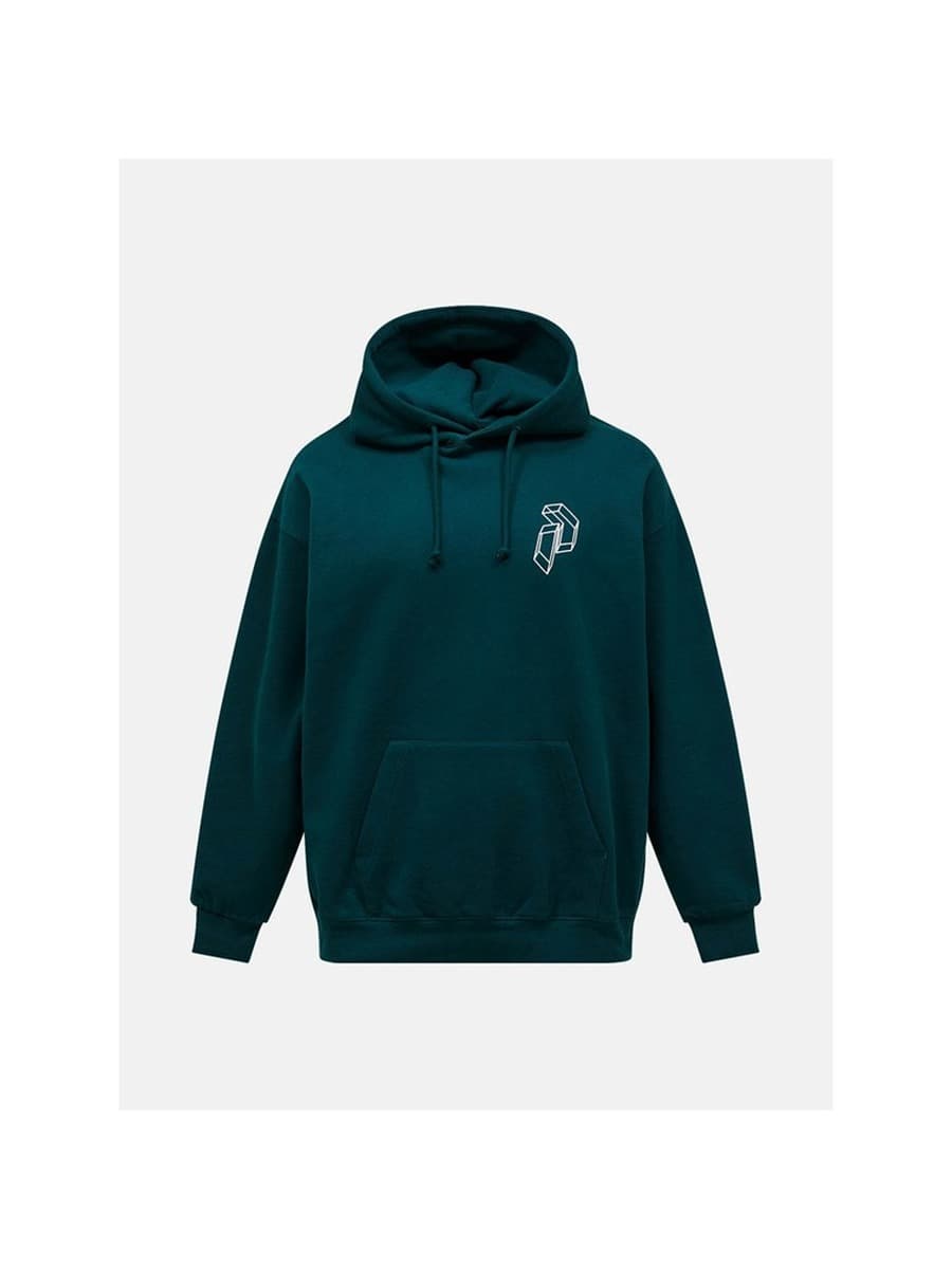 Bluza męska Peak Performance M Terry Graphic Hood zielona XL