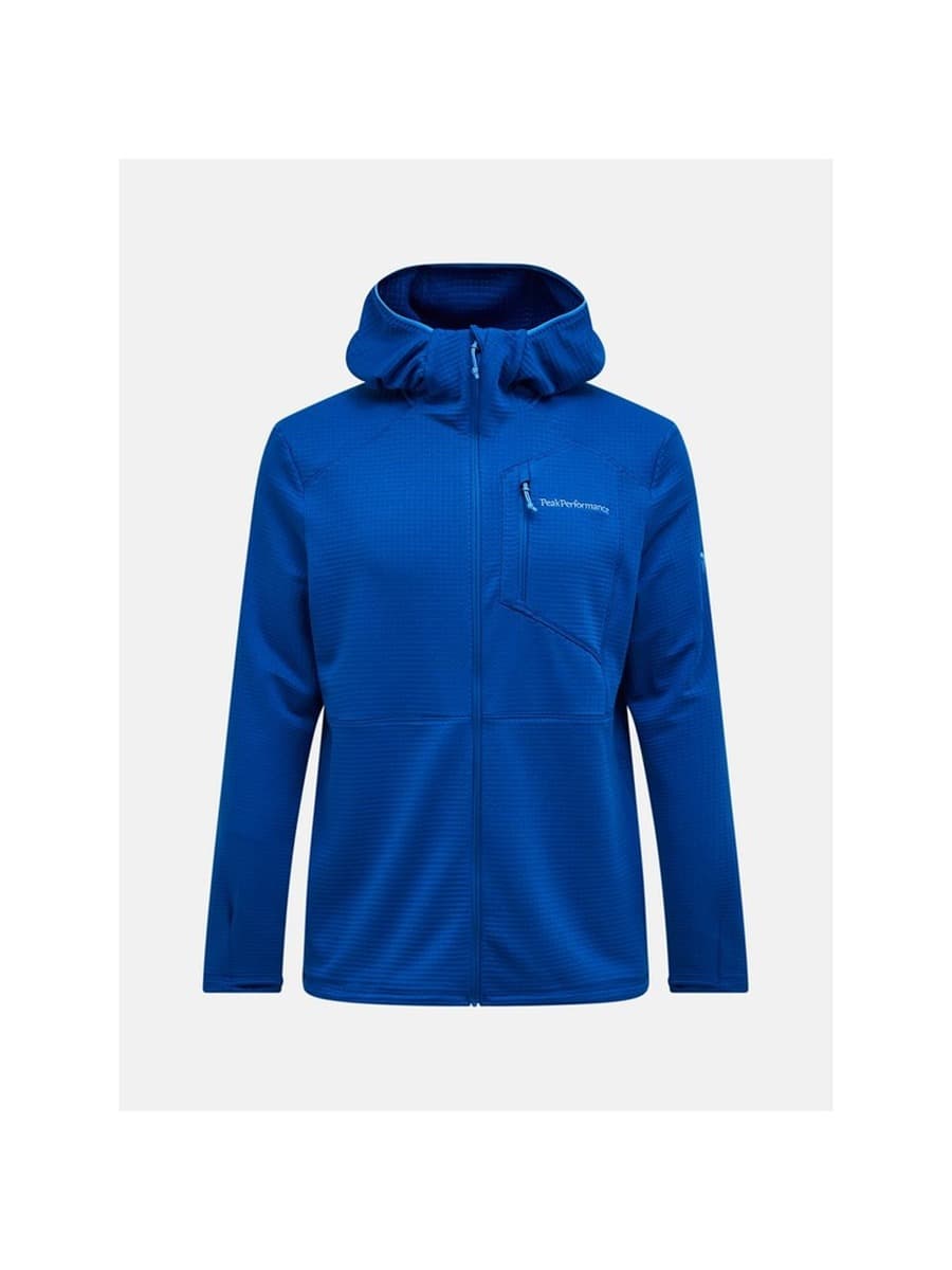 Bluza męska Peak Performance M Trail Polartec Power Grid Zip Hood niebieska XL