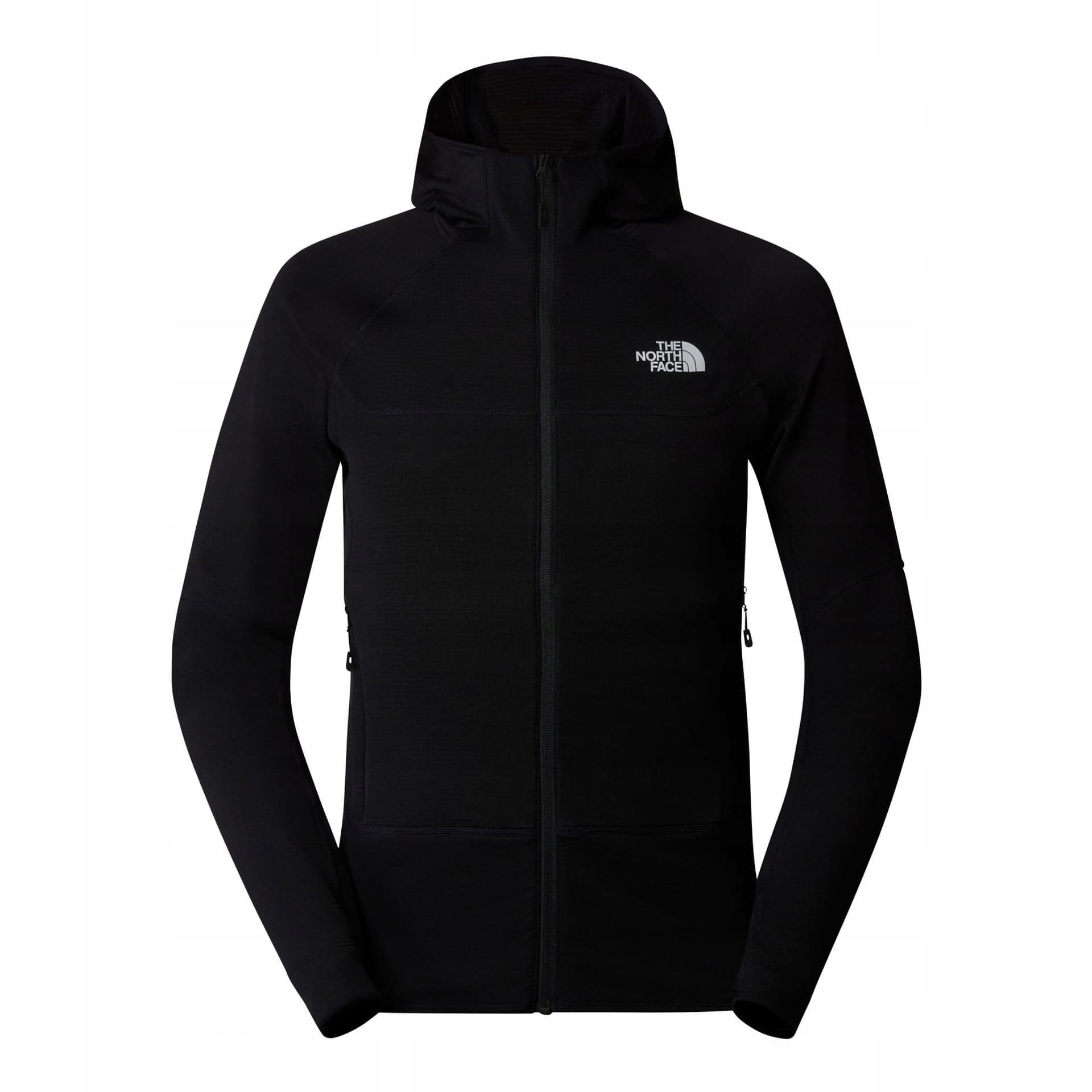 Bluza polarowa The North Face Polartec Powergrid Stormgap Hoodie - pearl/black, rozmiar M