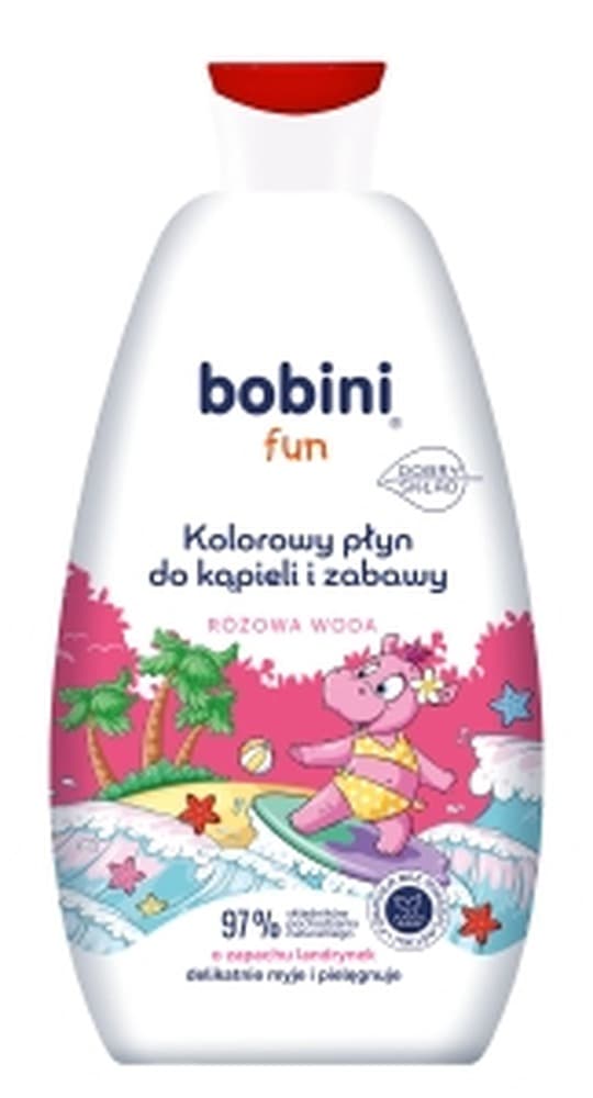 Bobini Fun płyn do kąpieli Różowa Woda 500 ml