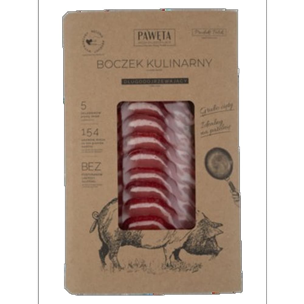 Boczek wieprzowy dojrzewający PAWĘTA ok. 65 g