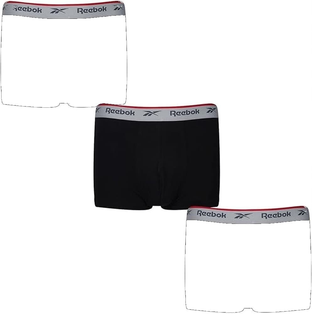 Bokserki reebok czarne/szare/białe XL 3-pack
