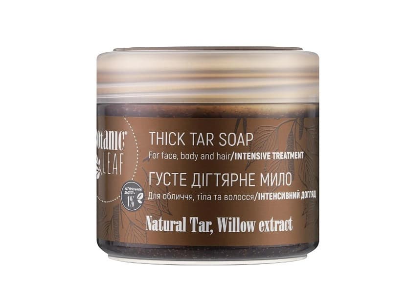 BOTANIC LEAF Mydło smołowe 300ml - dla cery trądzikowej i łojotokowej
