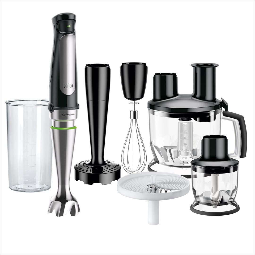 Braun MQ 7087X Blender immersyjny 1000 W Czarny, Stal nierdzewna 1,2 l