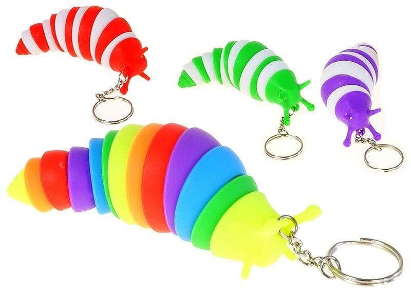 Brelok ślimak ruchomy 7 cm MIX kolorów