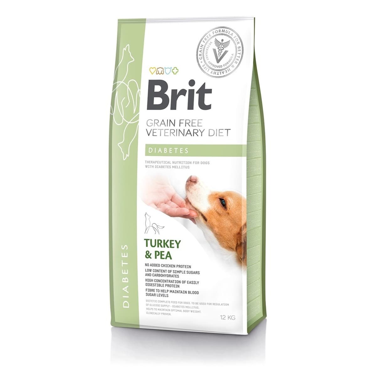 Brit GF Veterinary Diets Dog Diabetes Karma sucha dla psów z cukrzycą 12 kg
