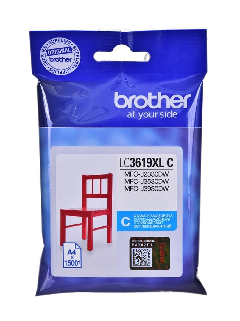 Brother LC3619XLC tusz niebieski 1500 stron