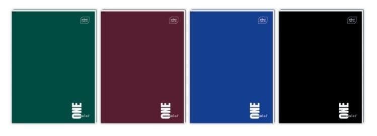 Brulion A4 linia 96 kartek One Color 5 sztuk