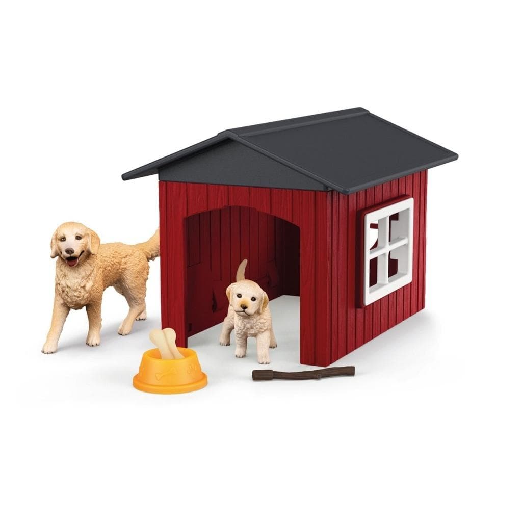 Figurka Schleich Farm World Buda dla Psa z Golden Retrieverem SLH42722