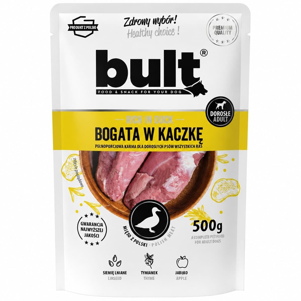 BULT Mielonka bogata w kaczkę dla psa 500g
