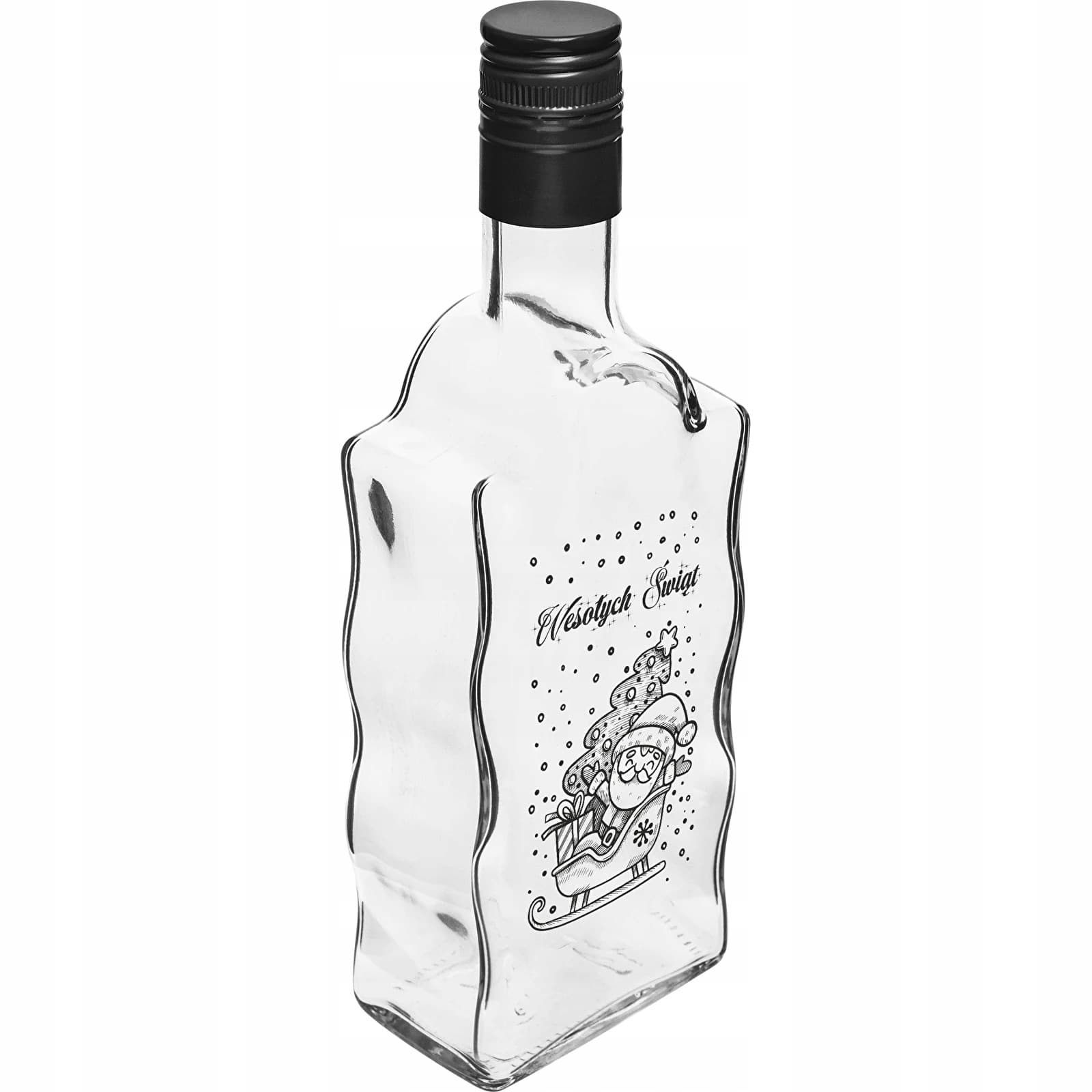 Butelka Klasztorna 500ml z zakrętką z nadrukiem Nalewka