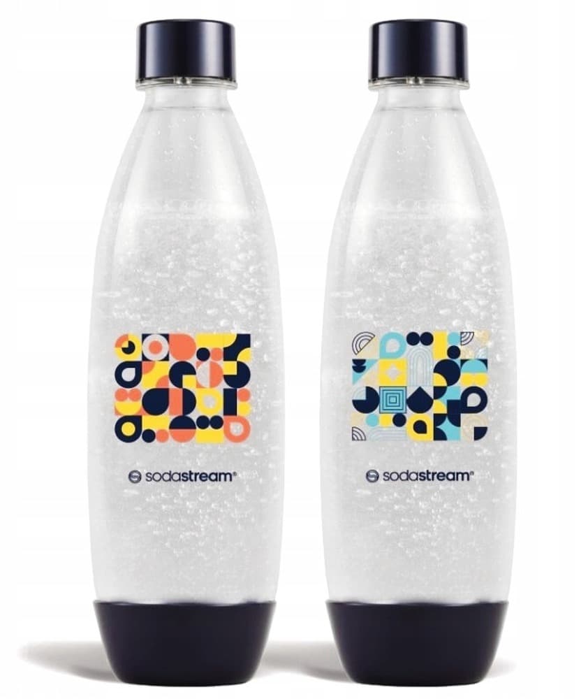 SodaStream butelka 2x1L_ DEEP BLUE GEO