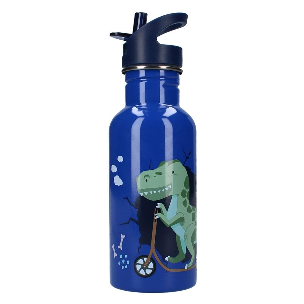 Bidon stalowy Dino granatowy 500 ml Pret dla dzieci